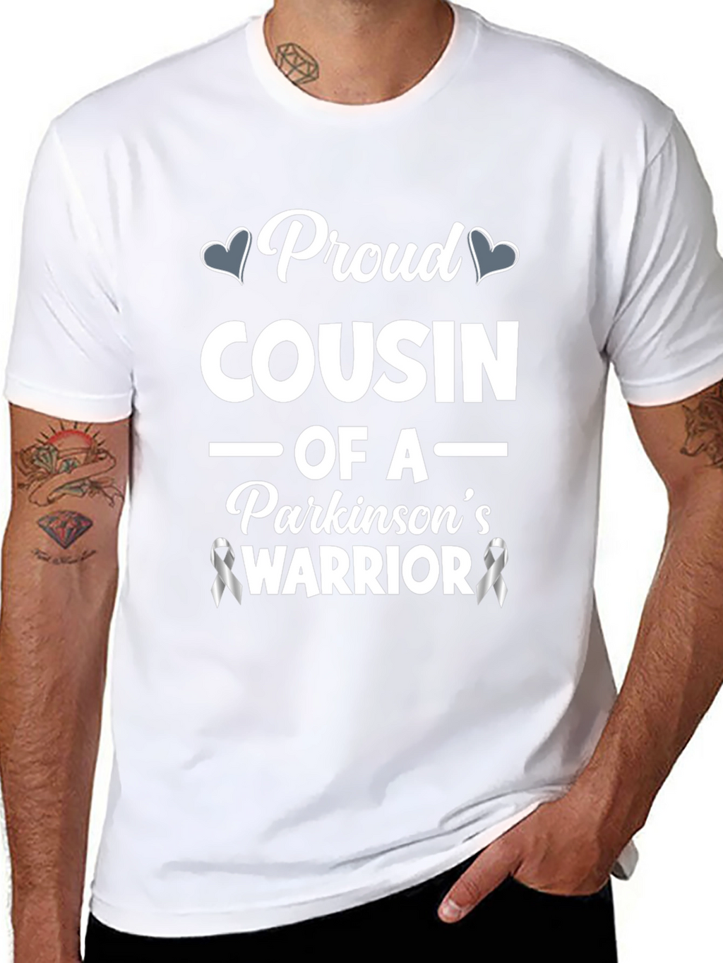Proud Cousin Parkinsons Warrior Awareness T-Shirt