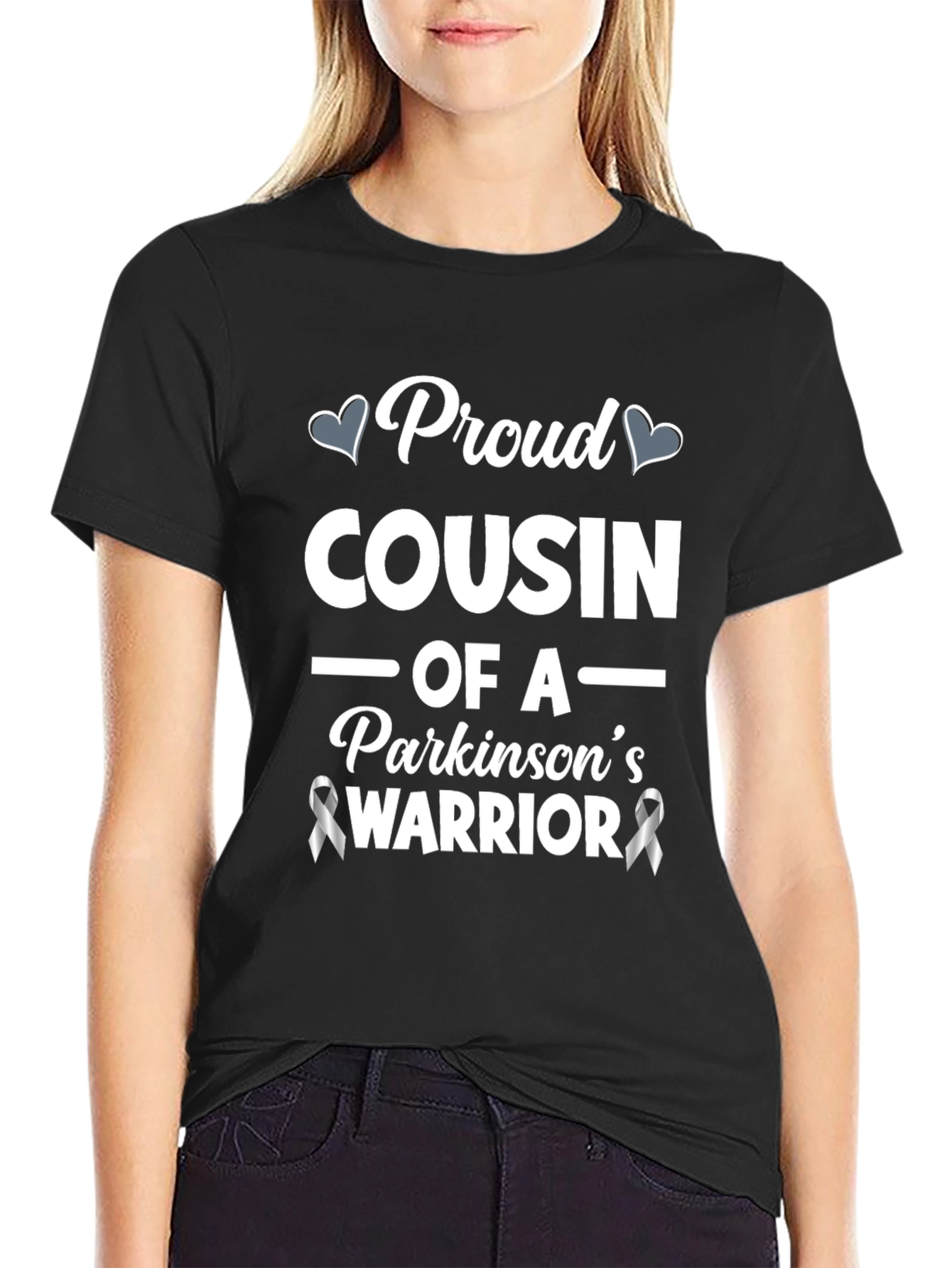Proud Cousin Parkinsons Warrior Awareness T-Shirt