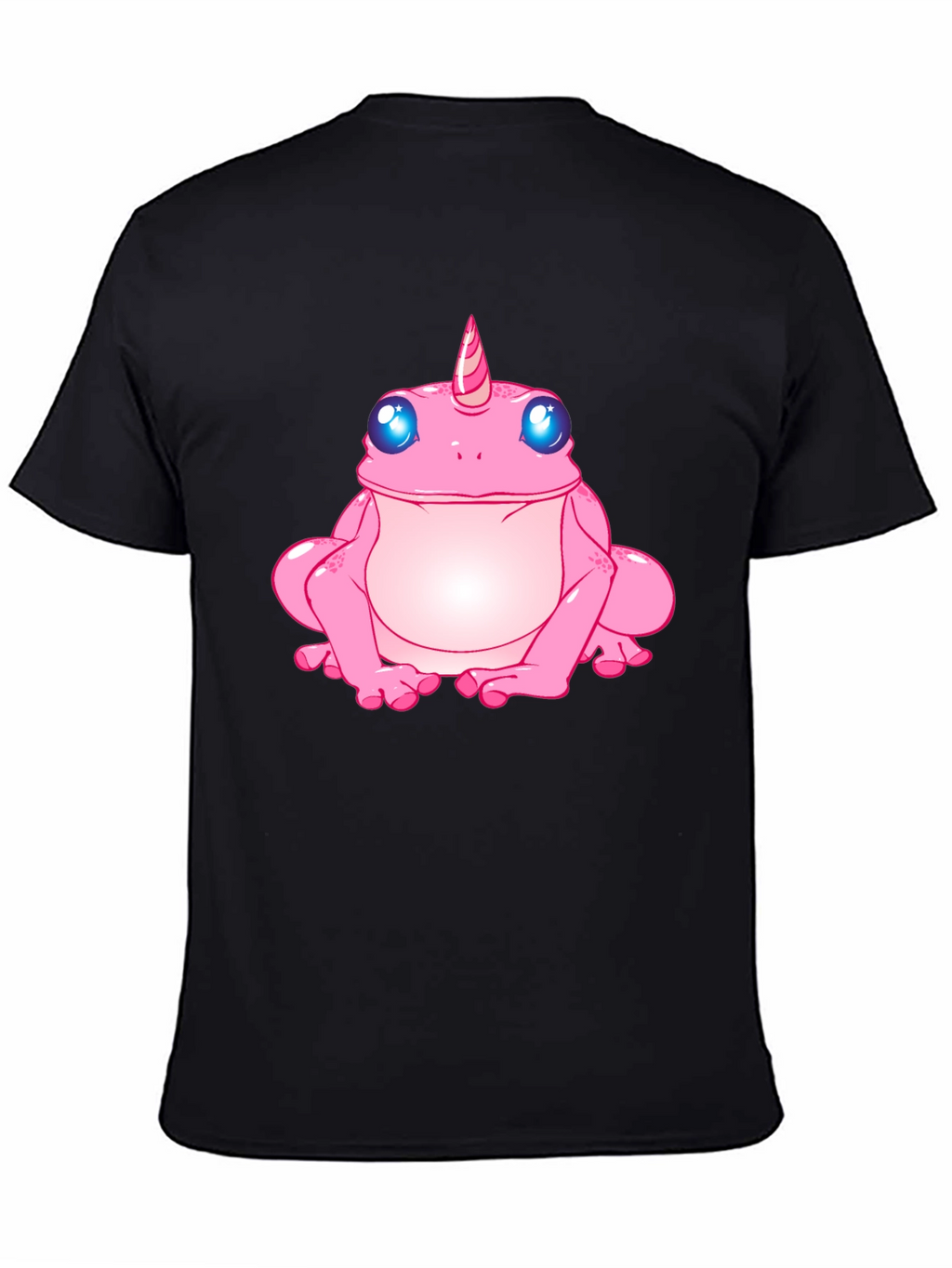 Unicorn Frog Graphic T-Shirt - Black