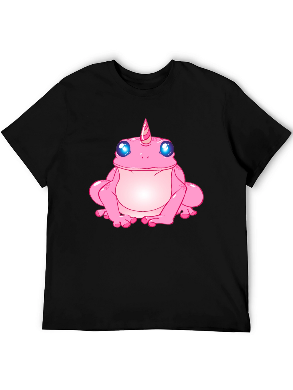 Unicorn Frog Graphic T-Shirt - Black