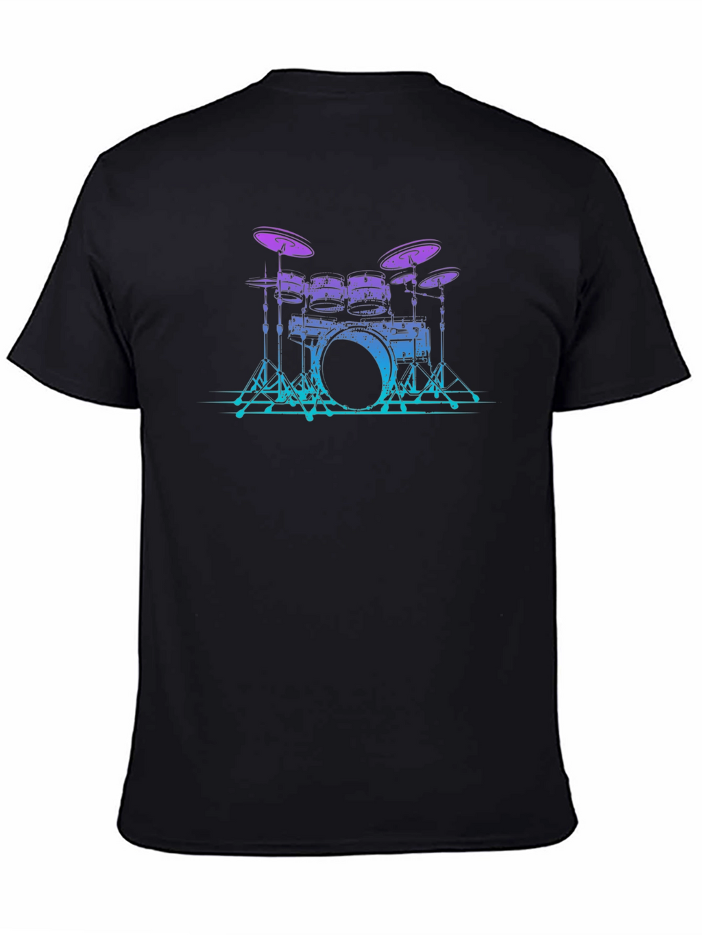 Drum Set Graphic Tee - Cool Musician Style