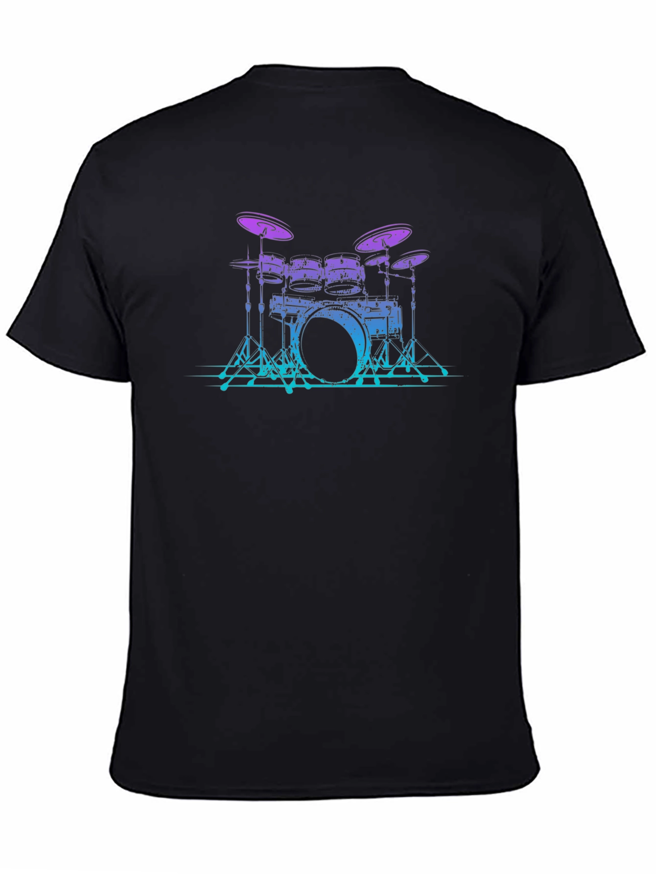 Drum Set Graphic Tee - Cool Musician Style