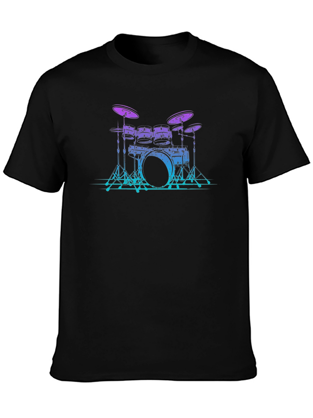 Drum Set Graphic Tee - Cool Musician Style
