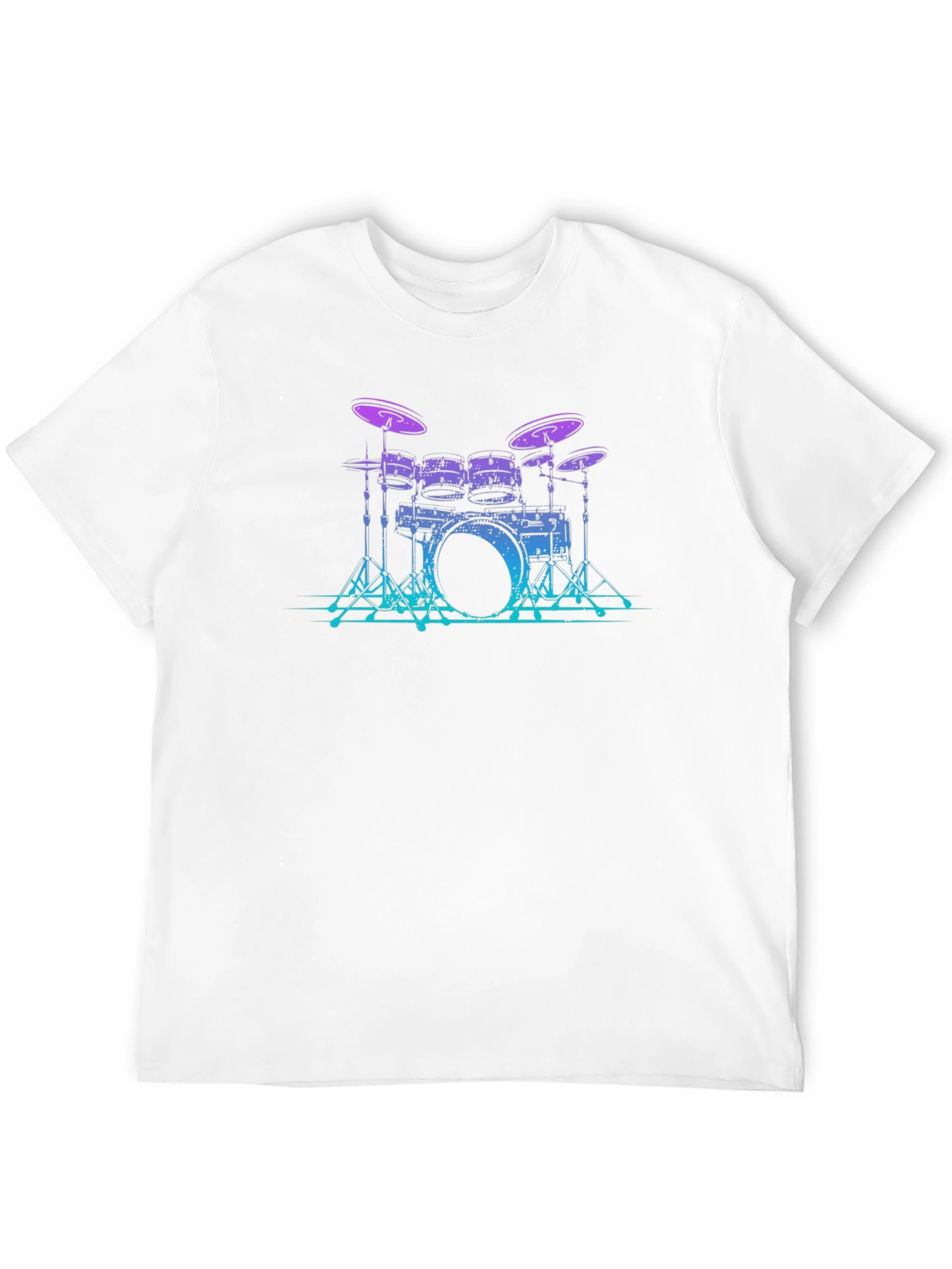 Drum Set Graphic Tee - Cool Musician Style
