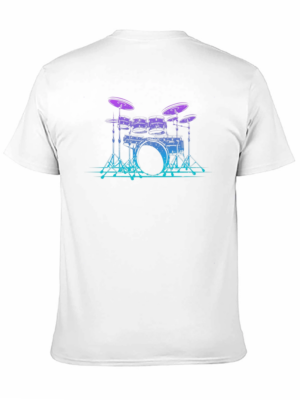 Drum Set Graphic Tee - Cool Musician Style