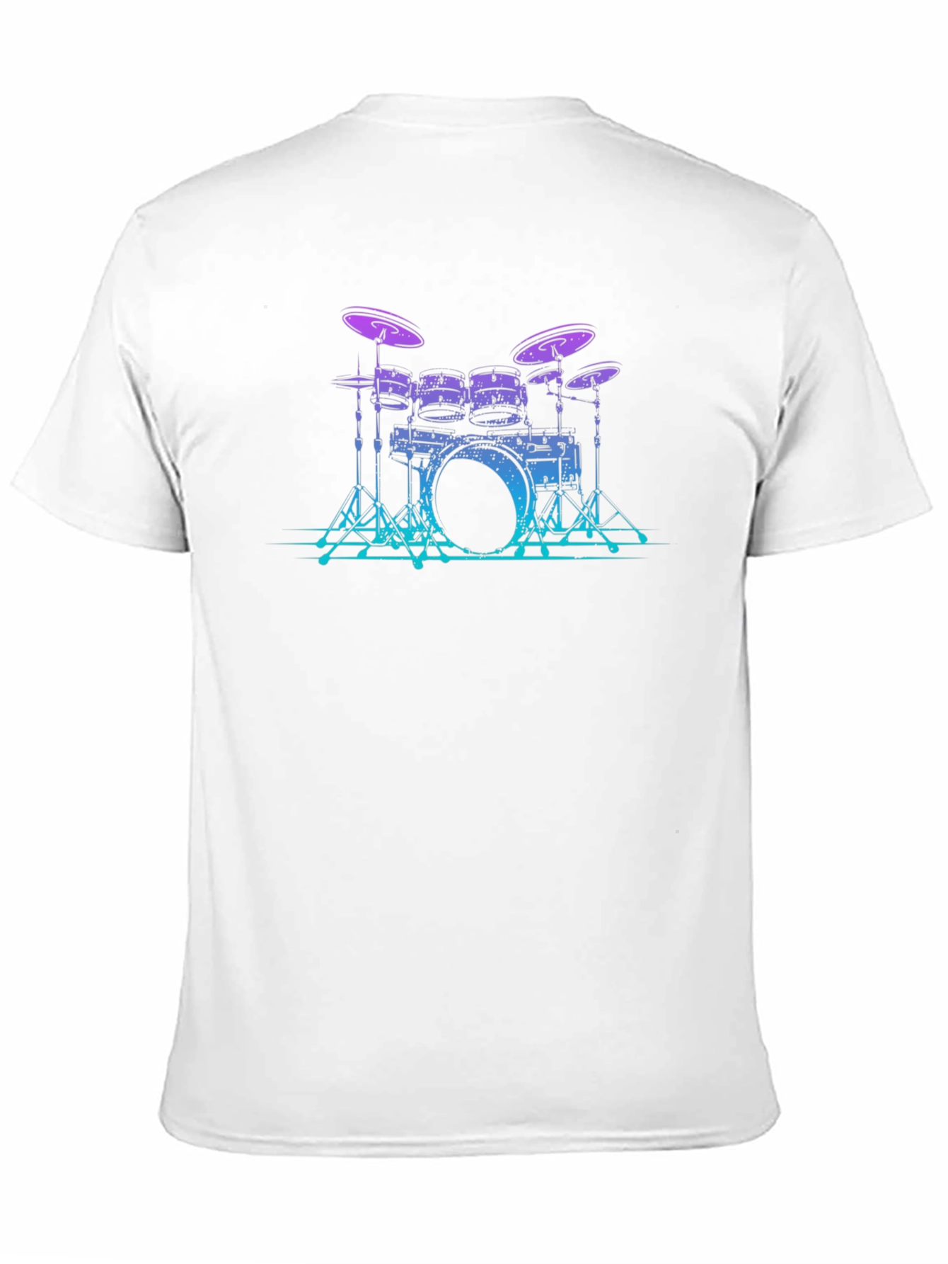 Drum Set Graphic Tee - Cool Musician Style