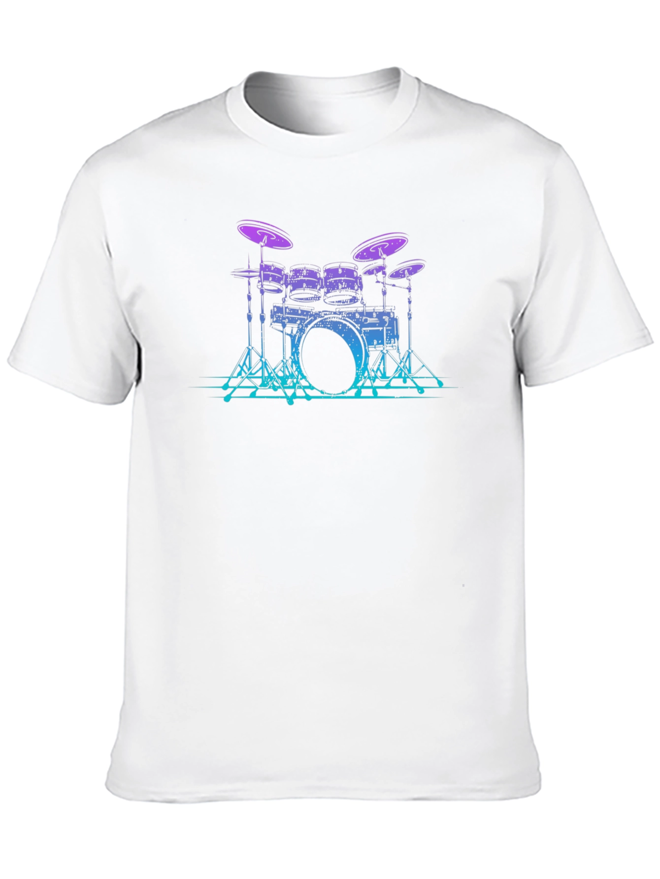 Drum Set Graphic Tee - Cool Musician Style