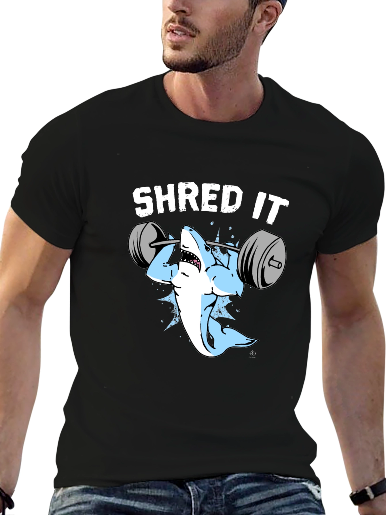 Shred It Shark Gym T-Shirt