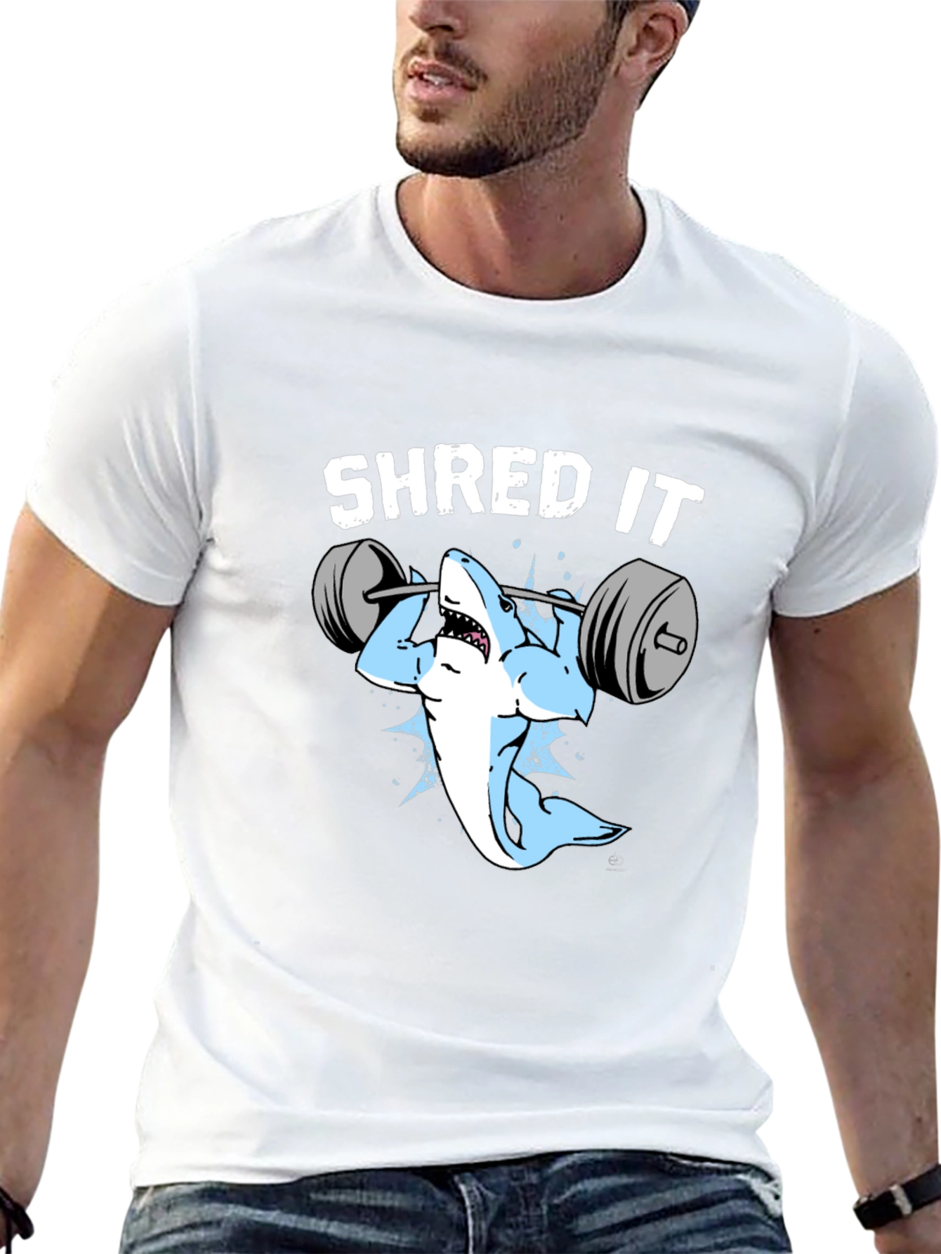 Shred It Shark Gym T-Shirt