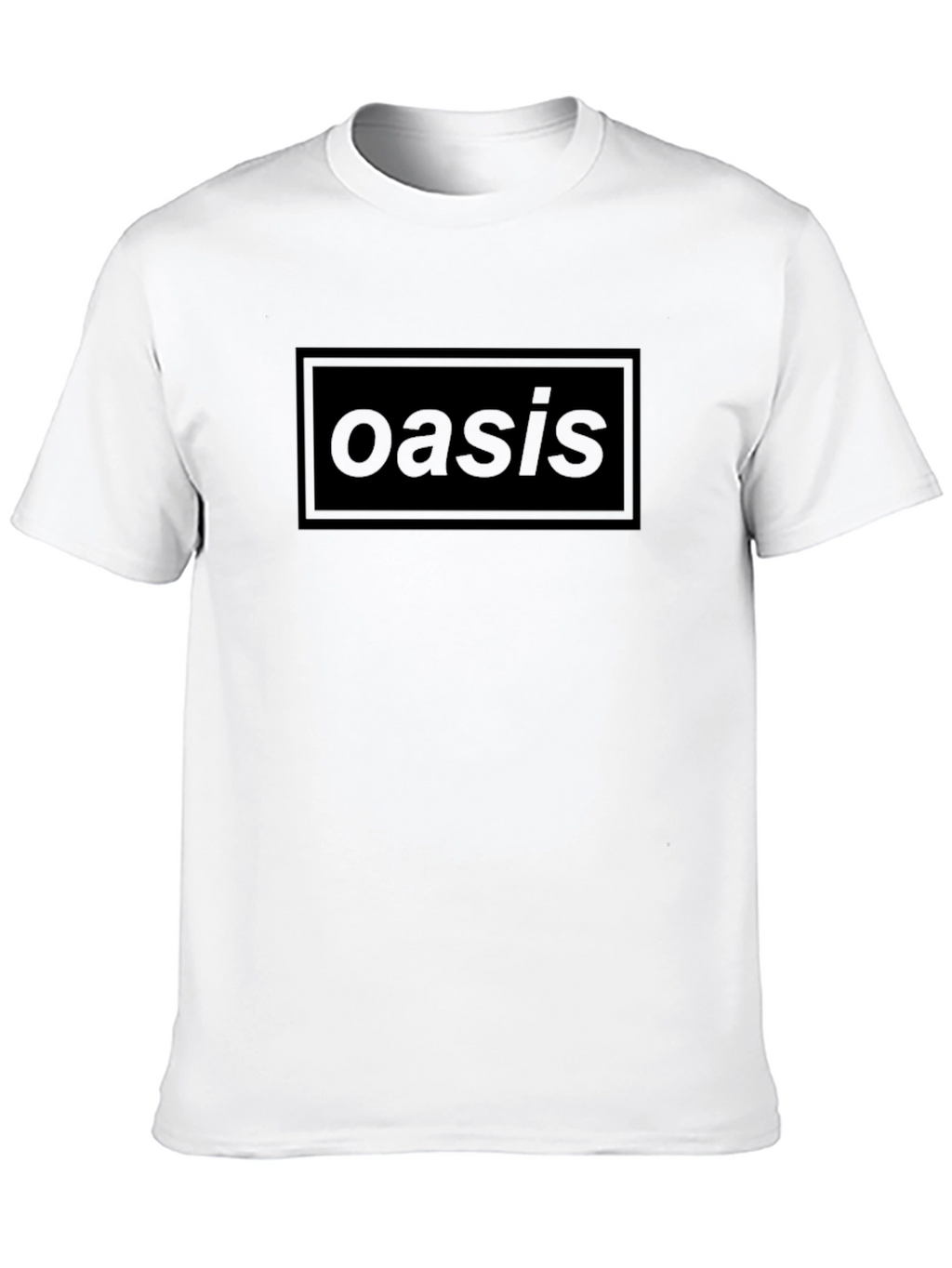 Oasis Black T-Shirt Band Logo