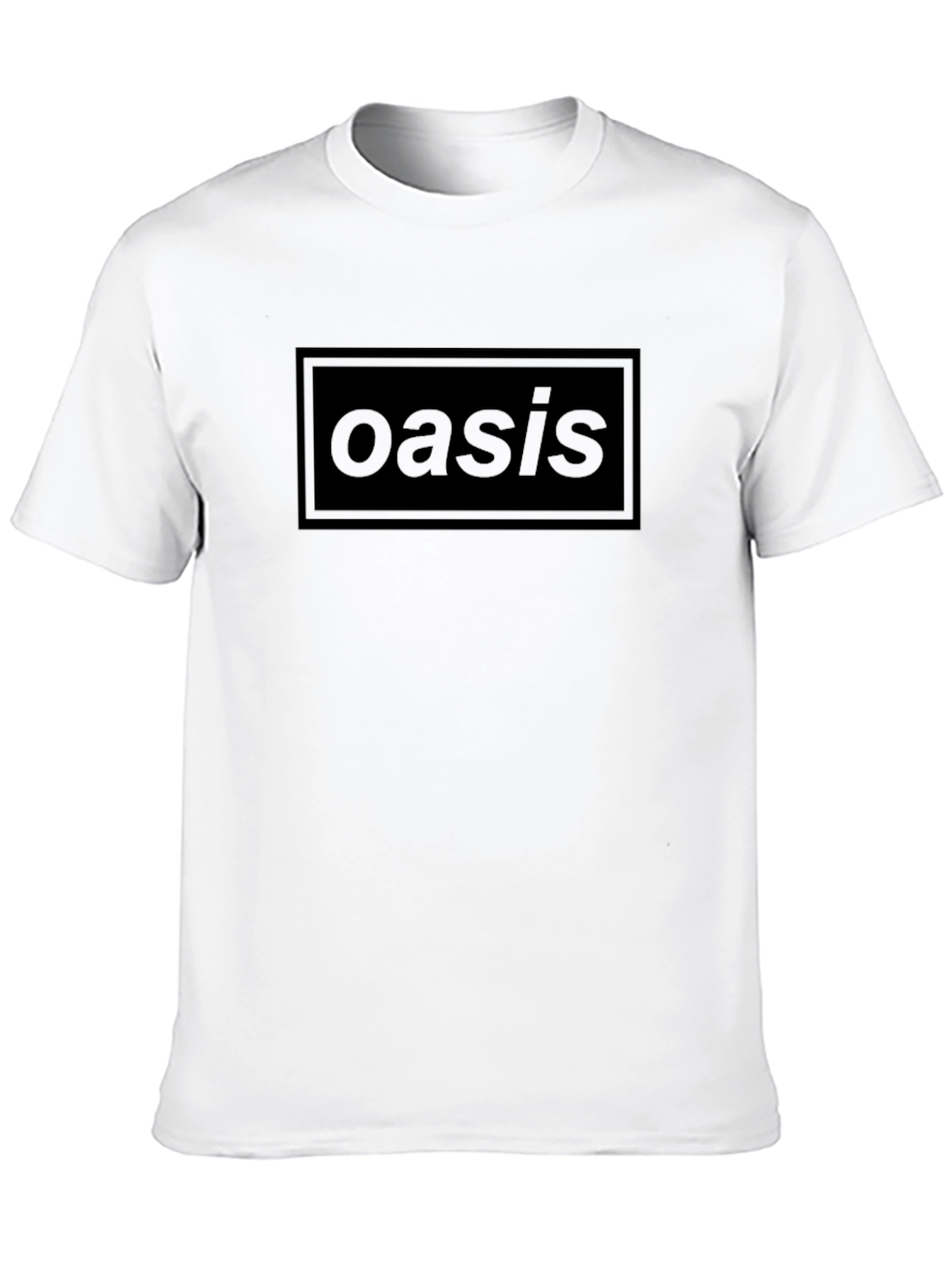 Oasis Black T-Shirt Band Logo