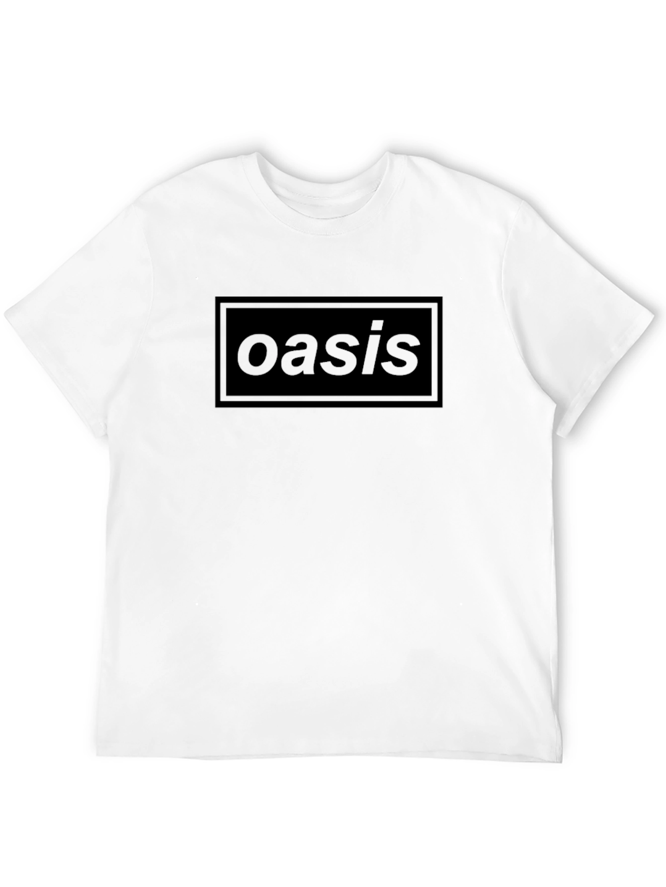 Oasis Black T-Shirt Band Logo