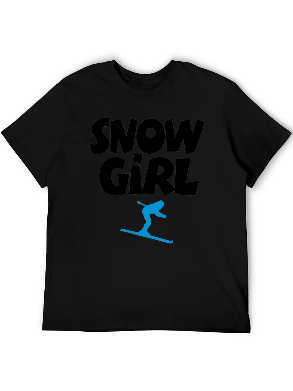 Snow Girl Graphic Tee - Black T-Shirt