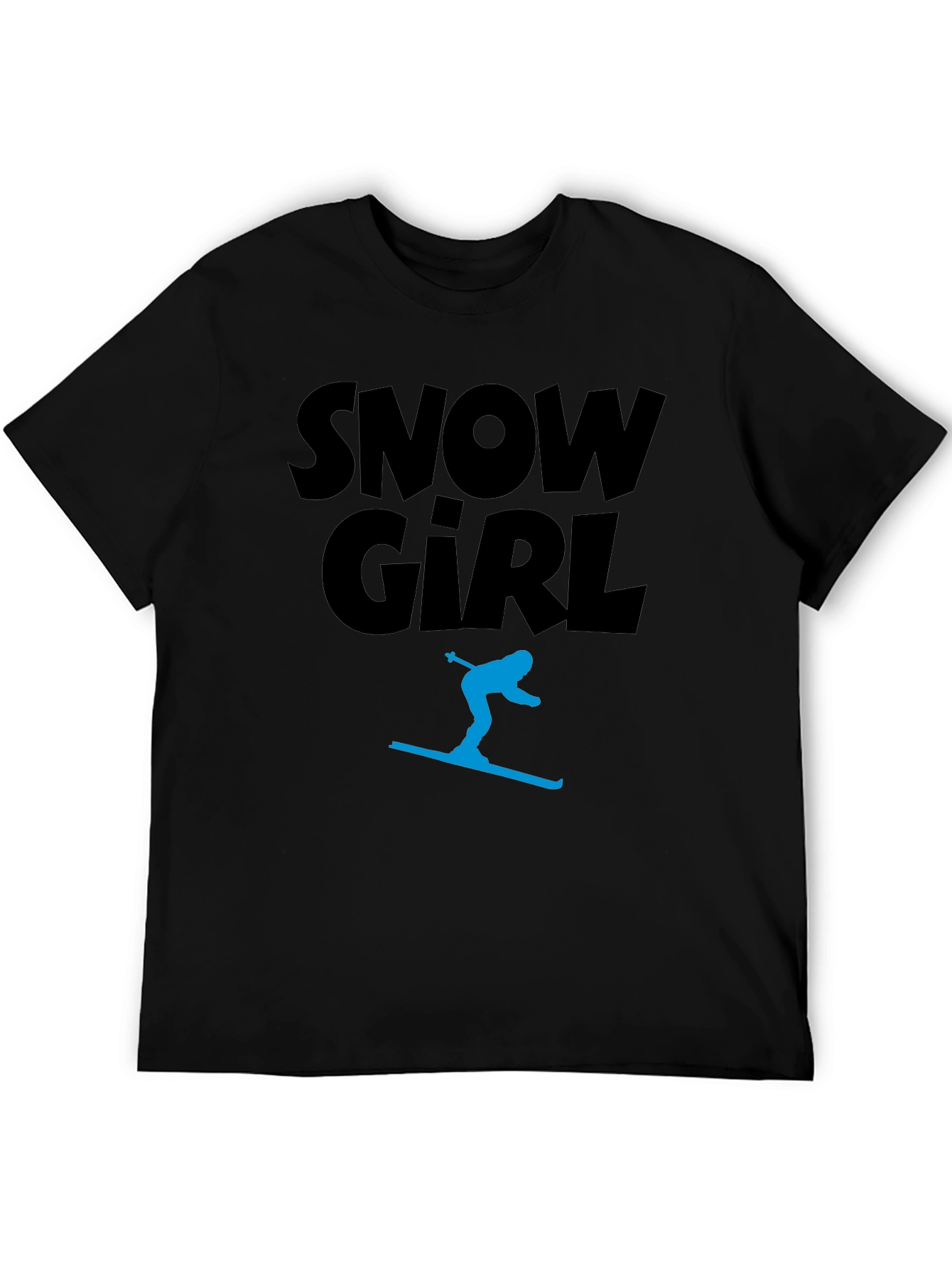 Snow Girl Graphic Tee - Black T-Shirt