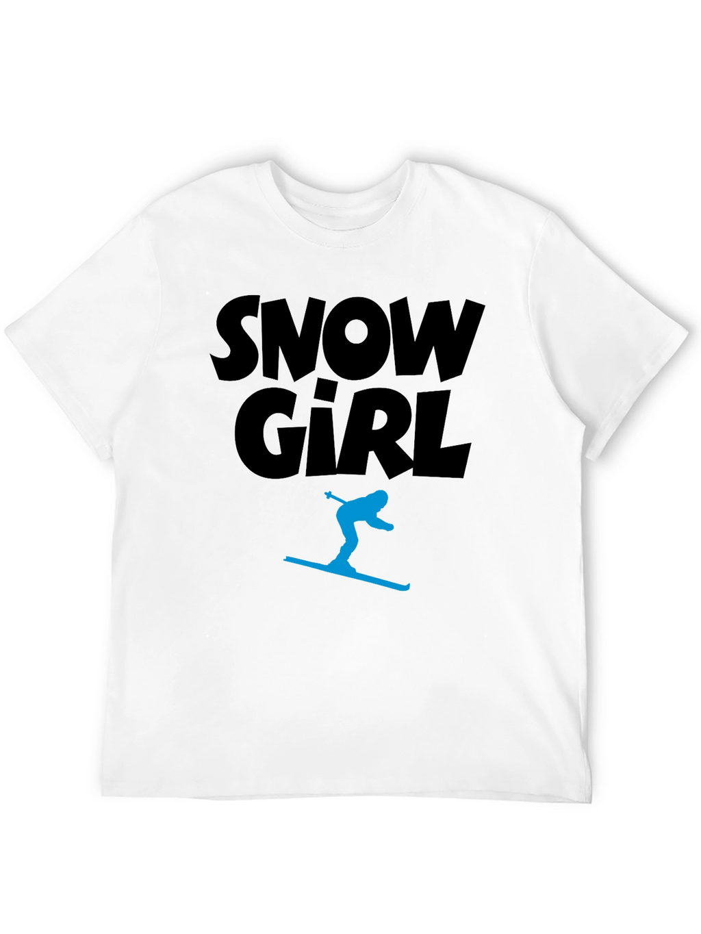 Snow Girl Graphic Tee - Black T-Shirt