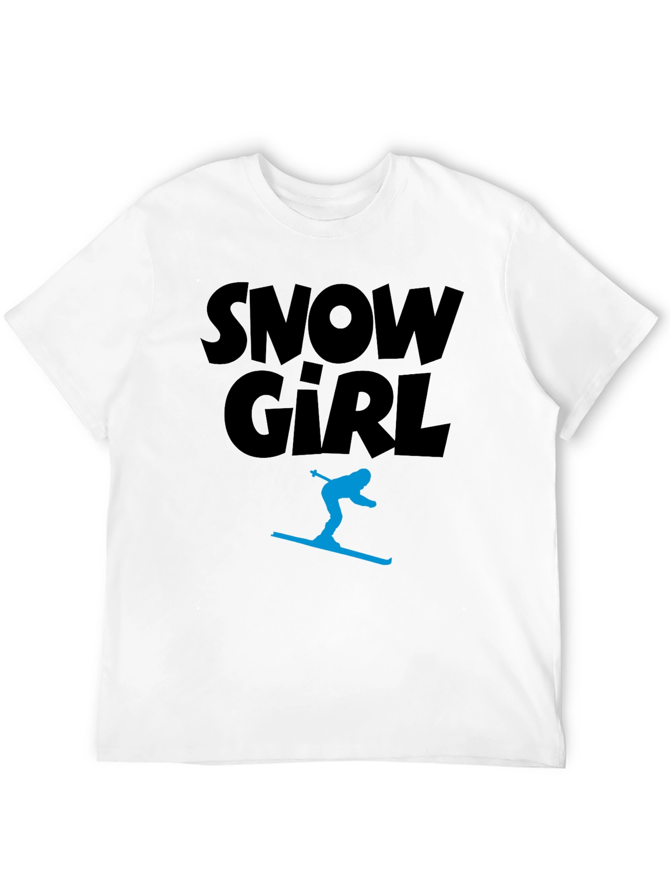 Snow Girl Graphic Tee - Black T-Shirt