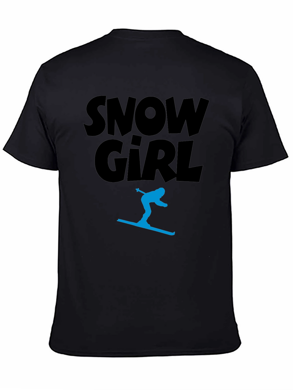 Snow Girl Graphic Tee - Black T-Shirt