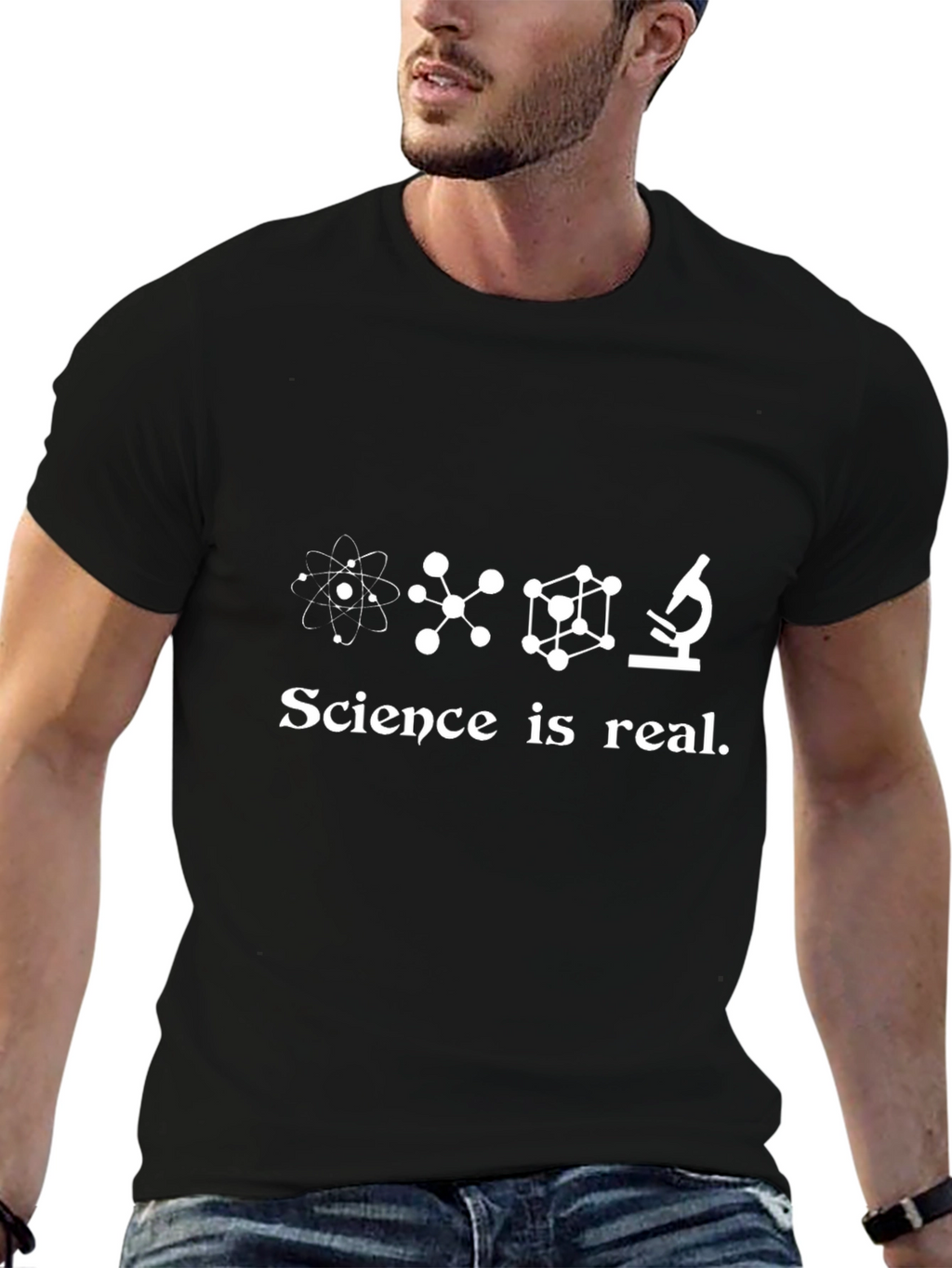 Science is Real T-Shirt - Black