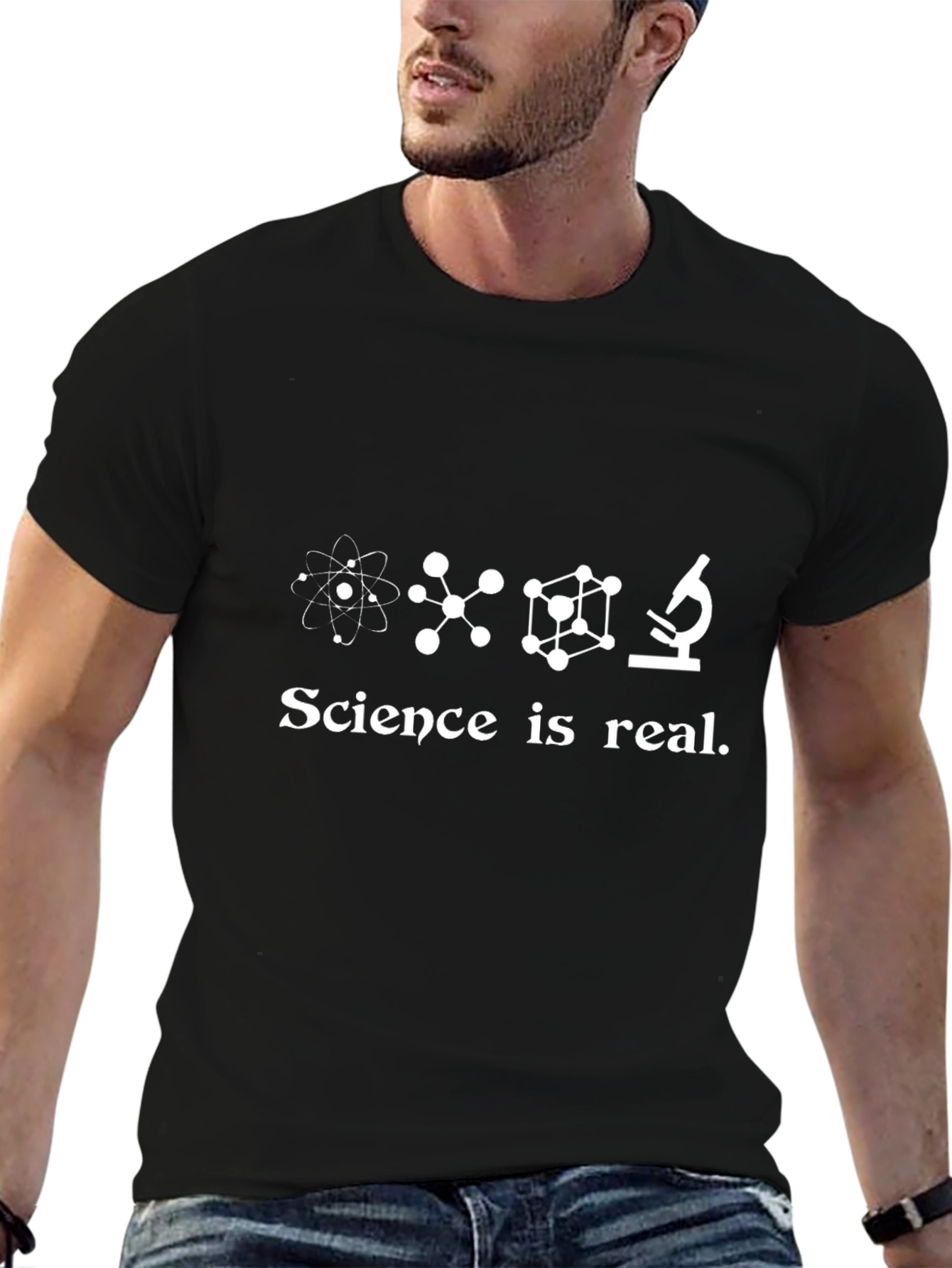 Science is Real T-Shirt - Black