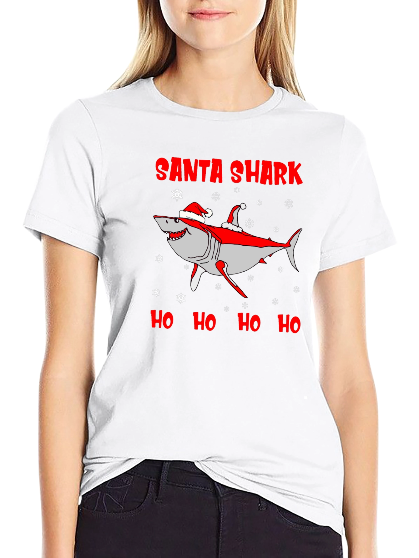 Santa Shark Christmas T-Shirt