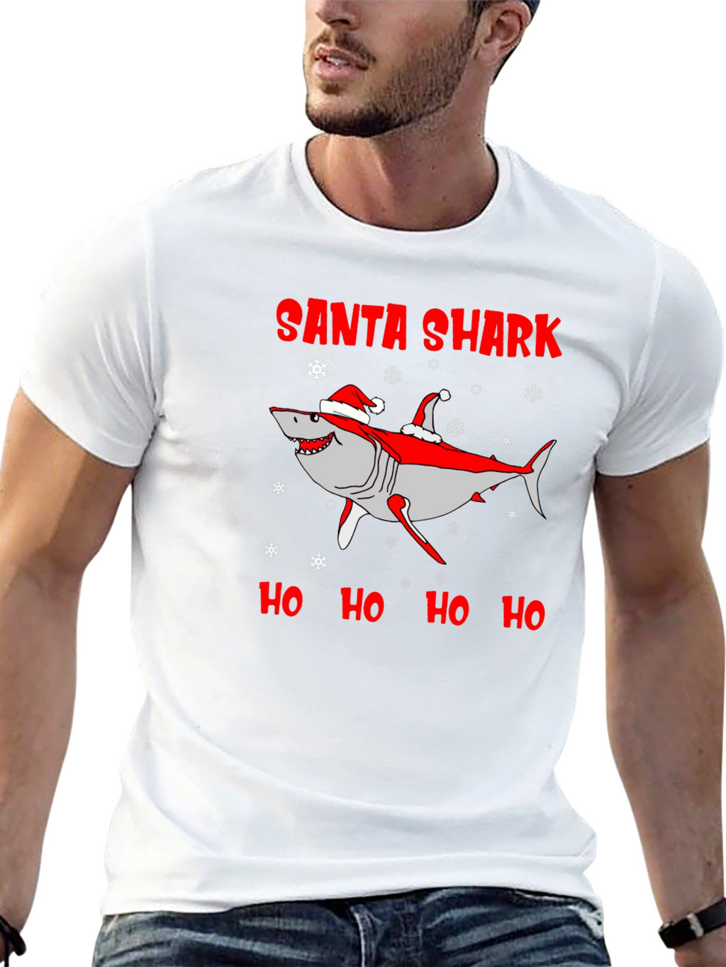 Santa Shark Christmas T-Shirt