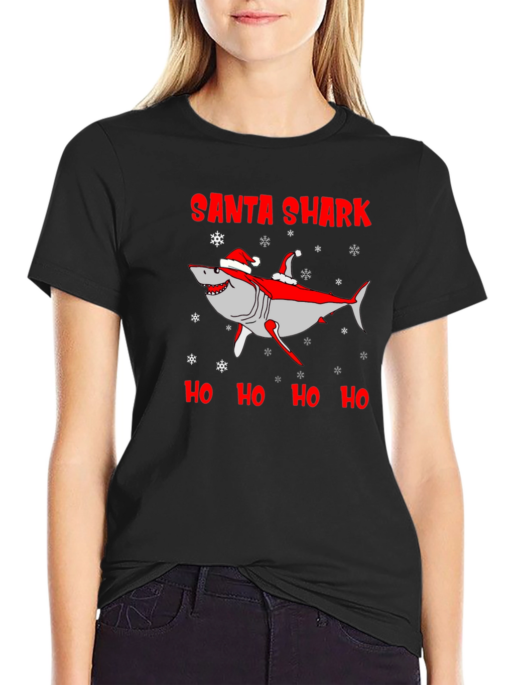 Santa Shark Christmas T-Shirt