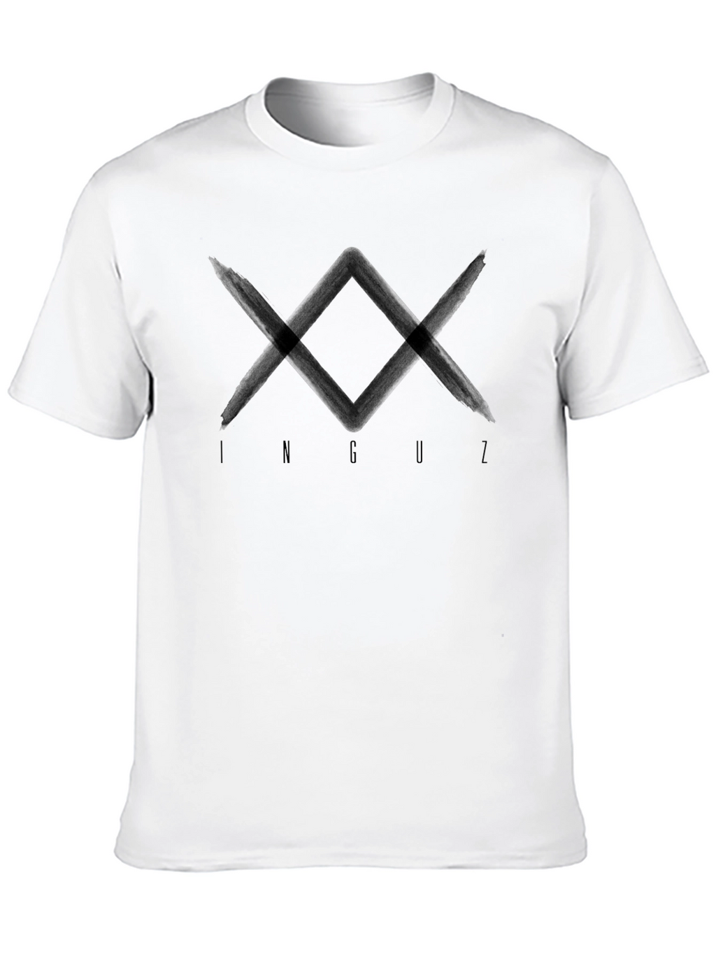 Inguz Rune Graphic T-Shirt - Black Cotton Tee