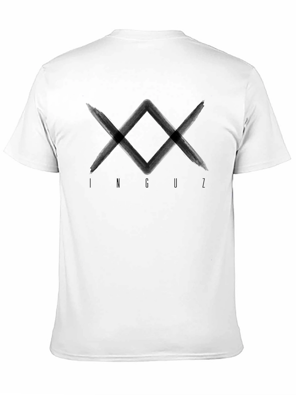 Inguz Rune Graphic T-Shirt - Black Cotton Tee
