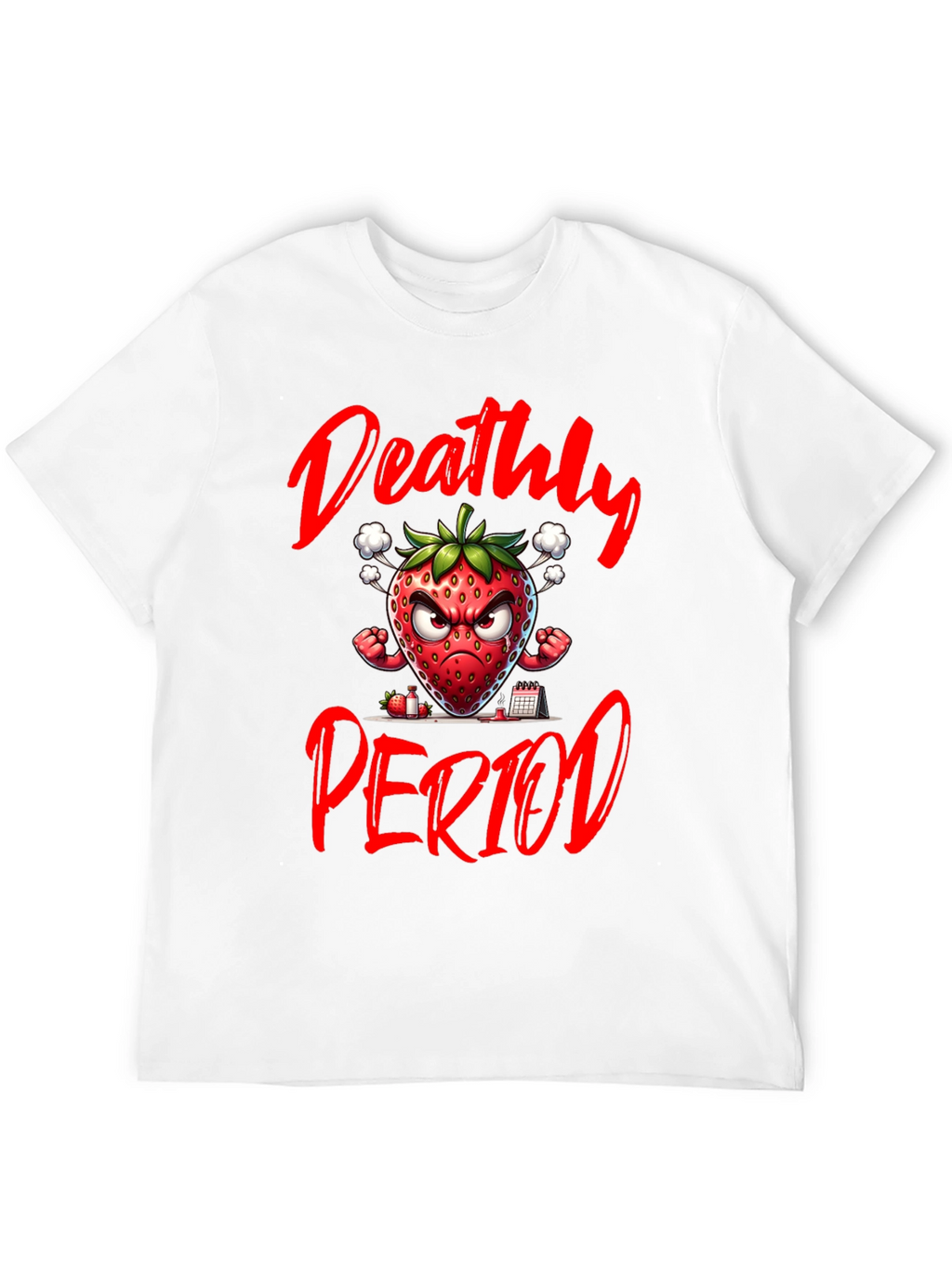Deathly Period Strawberry Graphic Tee