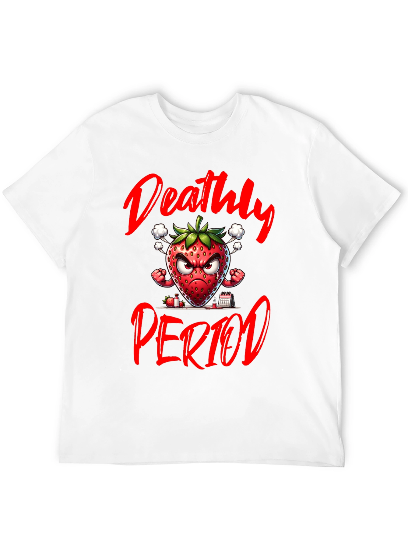Deathly Period Strawberry Graphic Tee