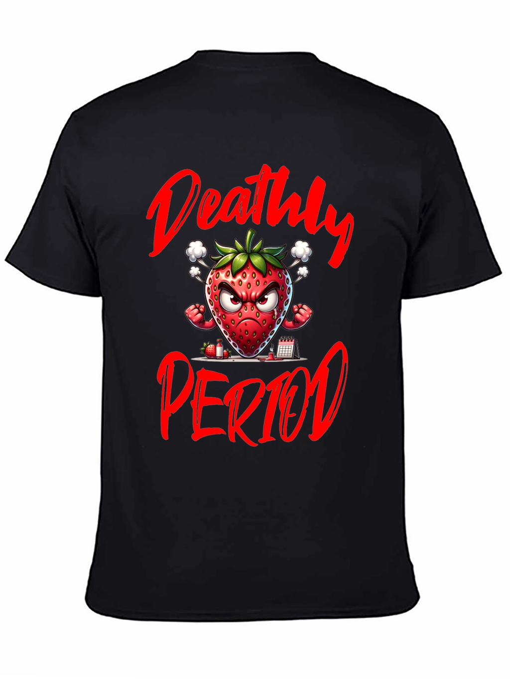 Deathly Period Strawberry Graphic Tee