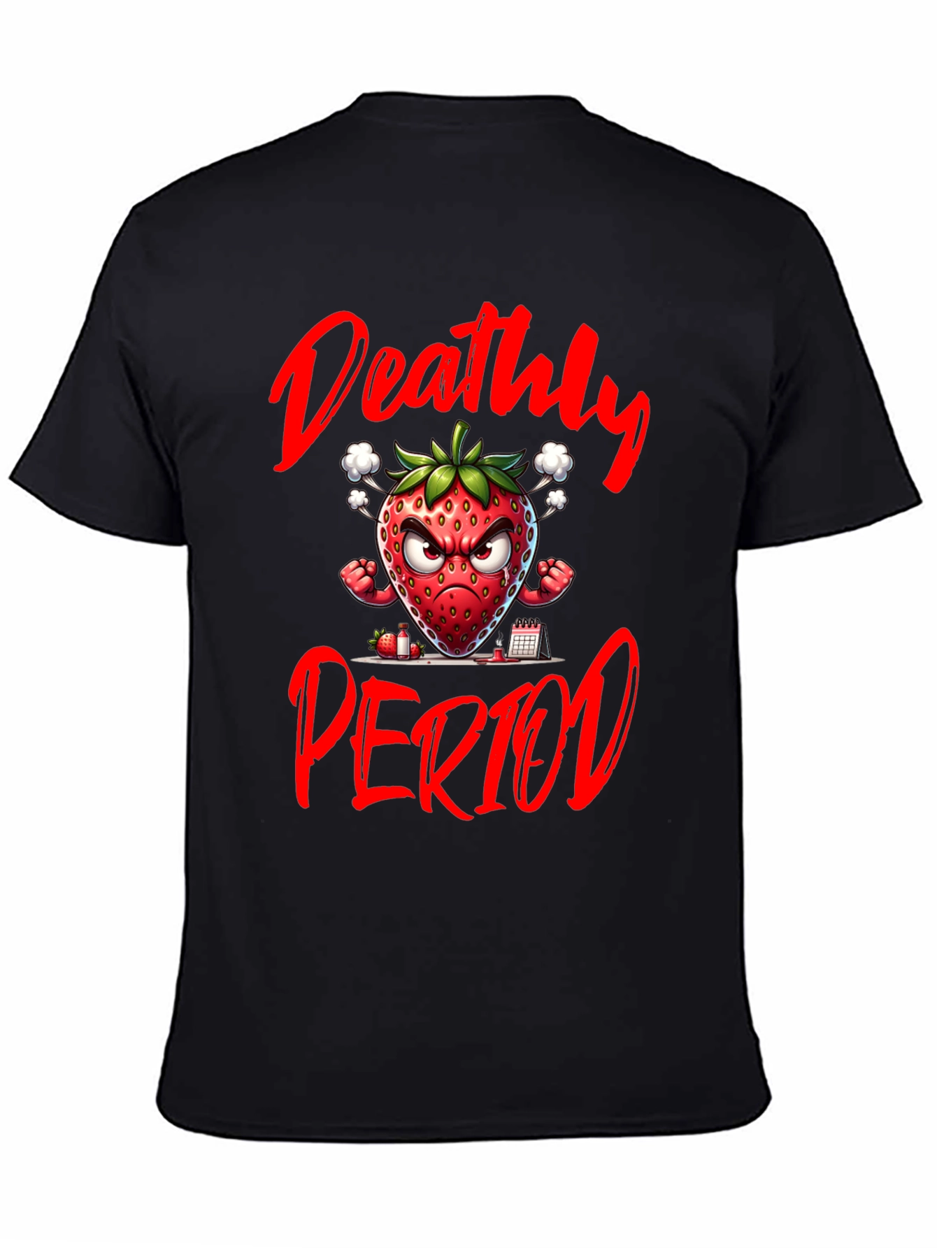 Deathly Period Strawberry Graphic Tee