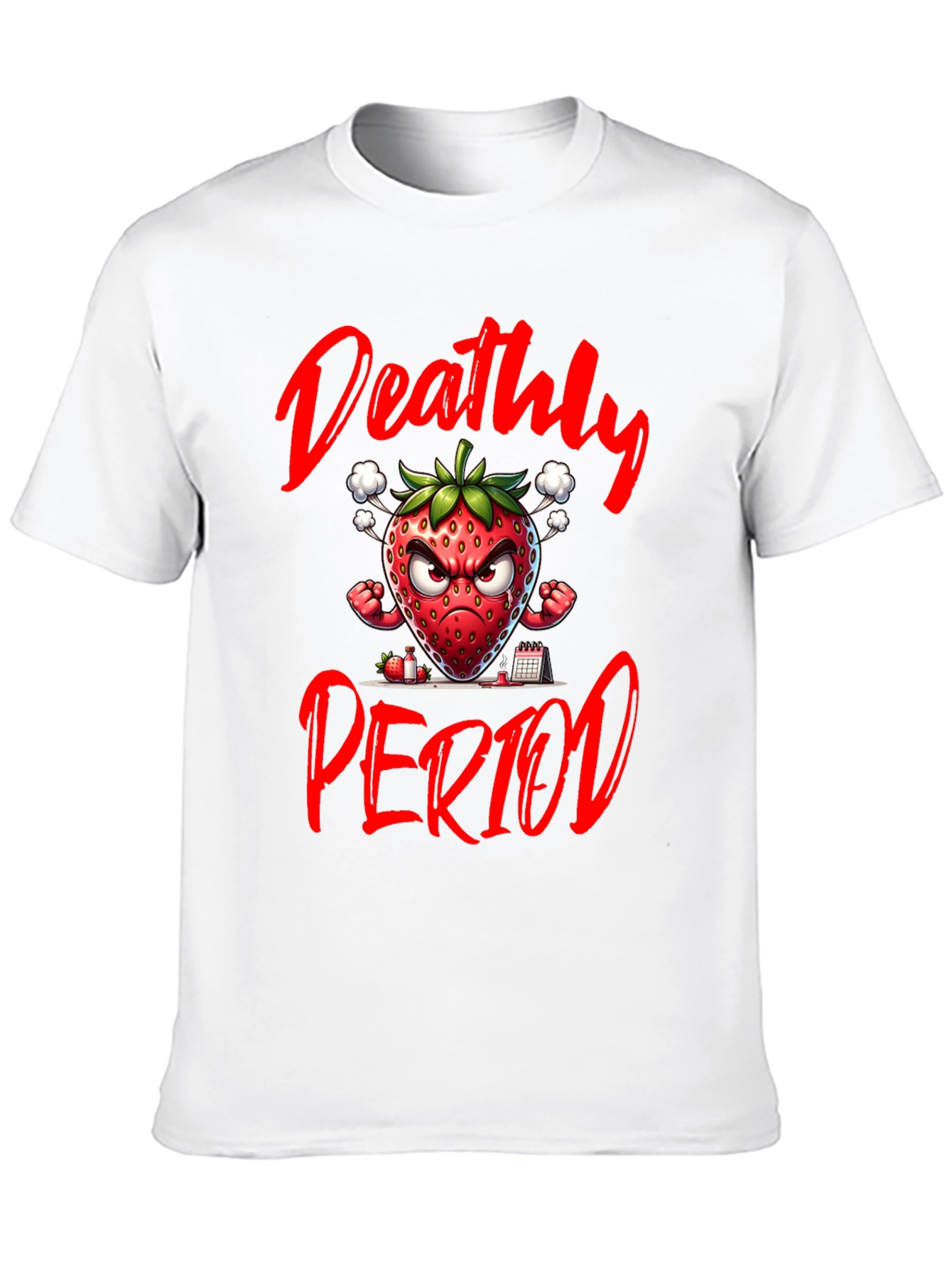 Deathly Period Strawberry Graphic Tee