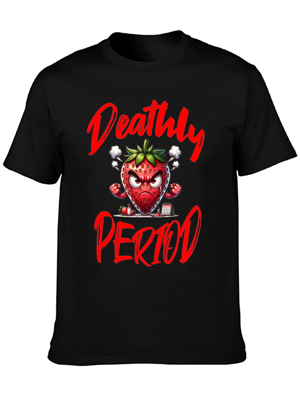 Deathly Period Strawberry Graphic Tee