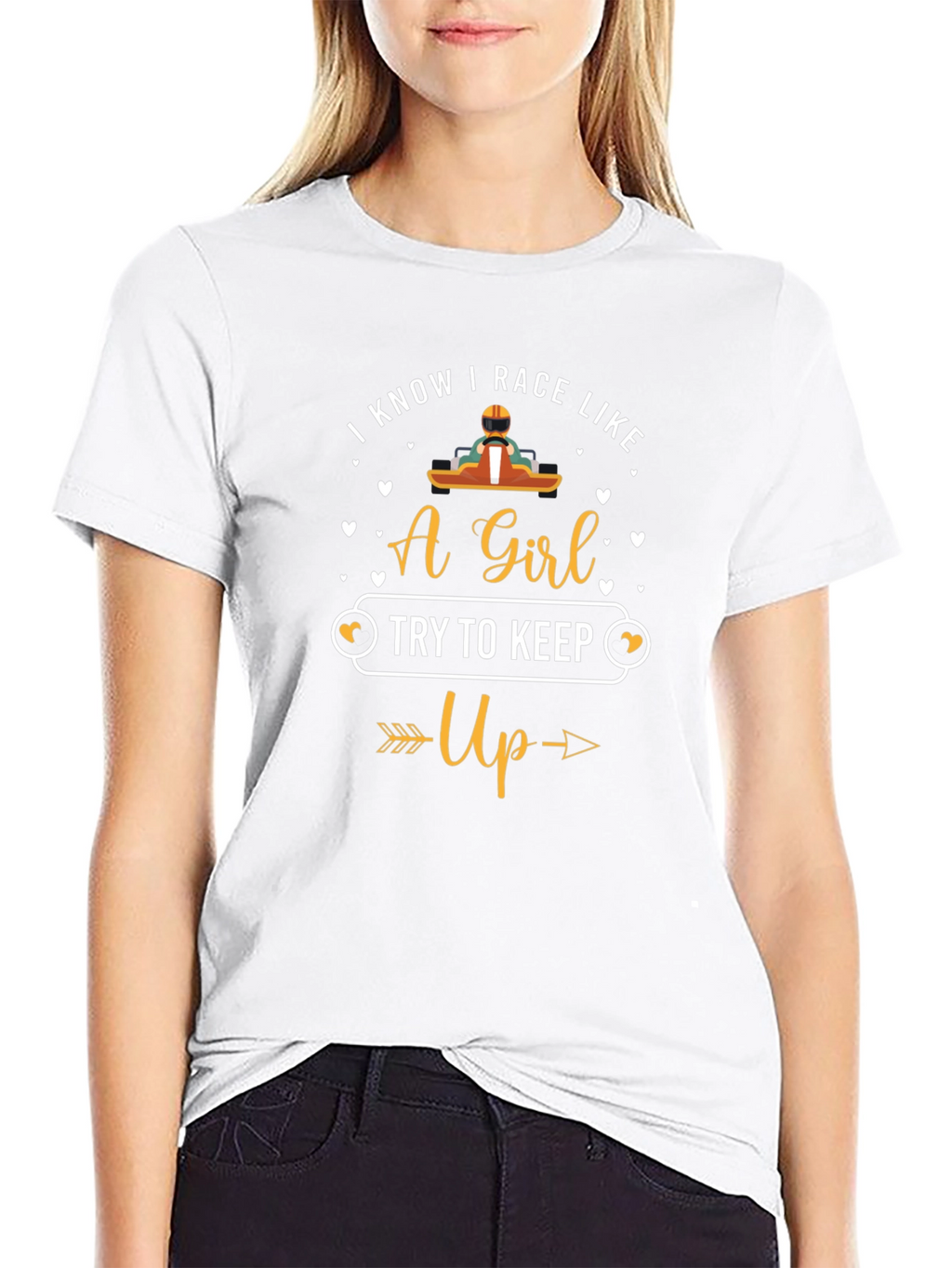 I Know I Race Like A Girl T-Shirt