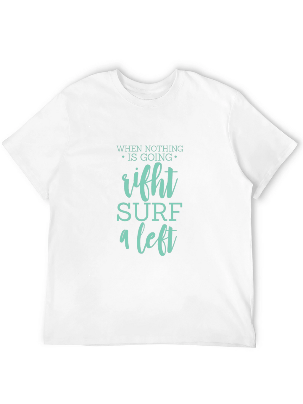 Surf a Left Black Graphic Tee