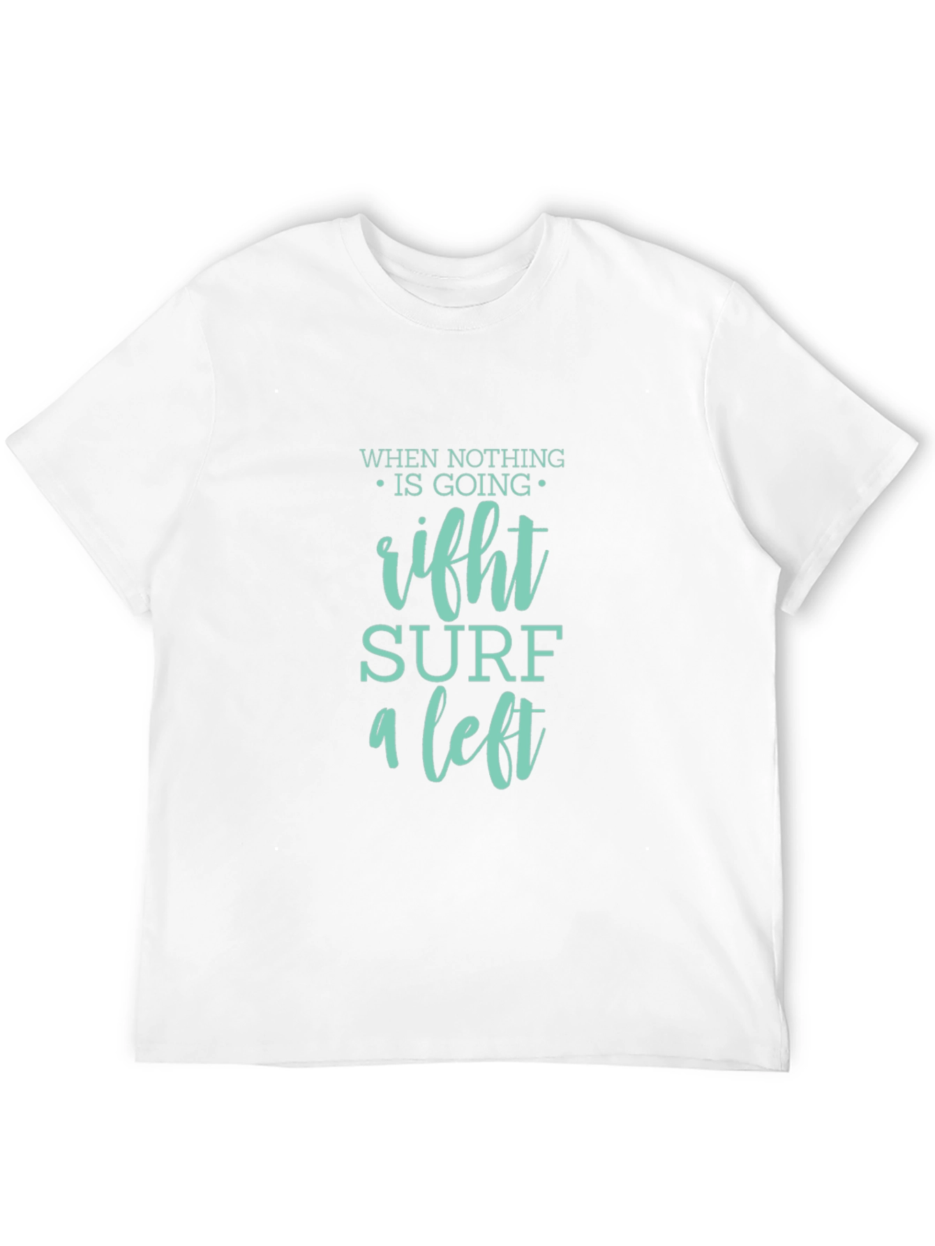 Surf a Left Black Graphic Tee
