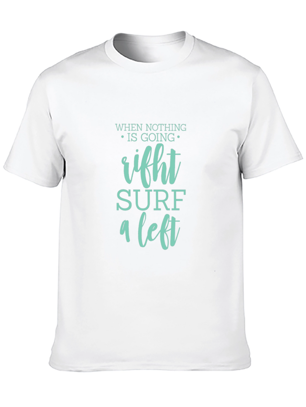 Surf a Left Black Graphic Tee