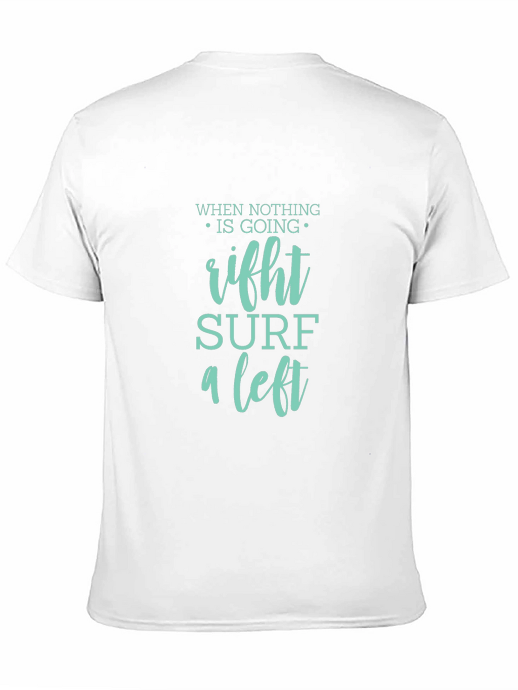 Surf a Left Black Graphic Tee