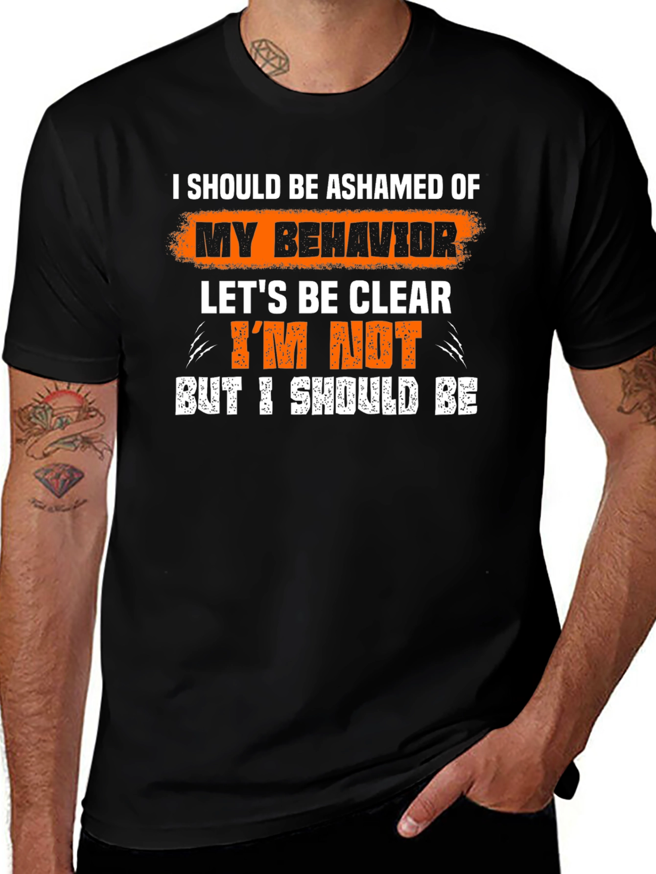 Funny Graphic Tee - I Should Be Ashamed T-Shirt