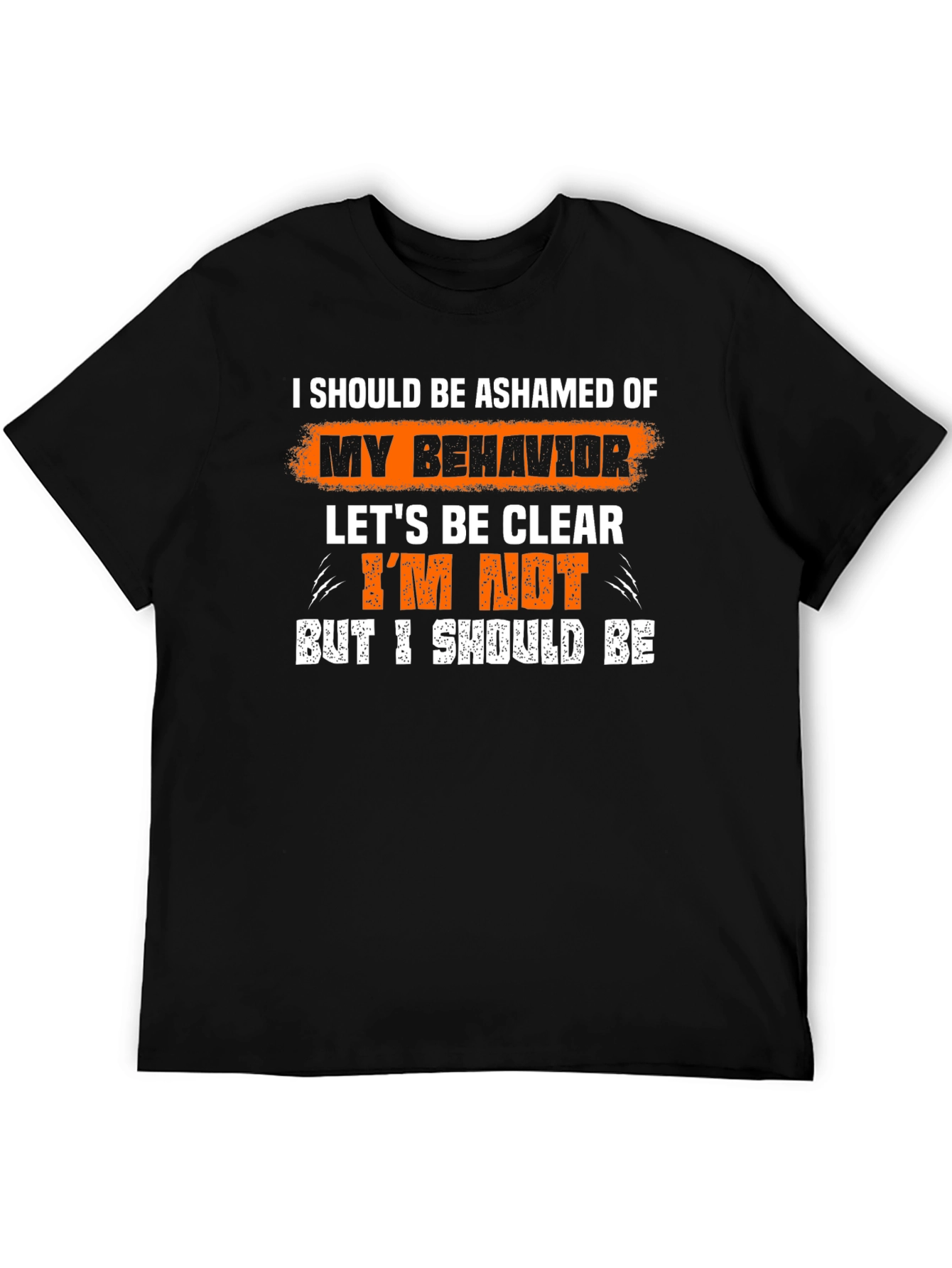 Funny Graphic Tee - I Should Be Ashamed T-Shirt