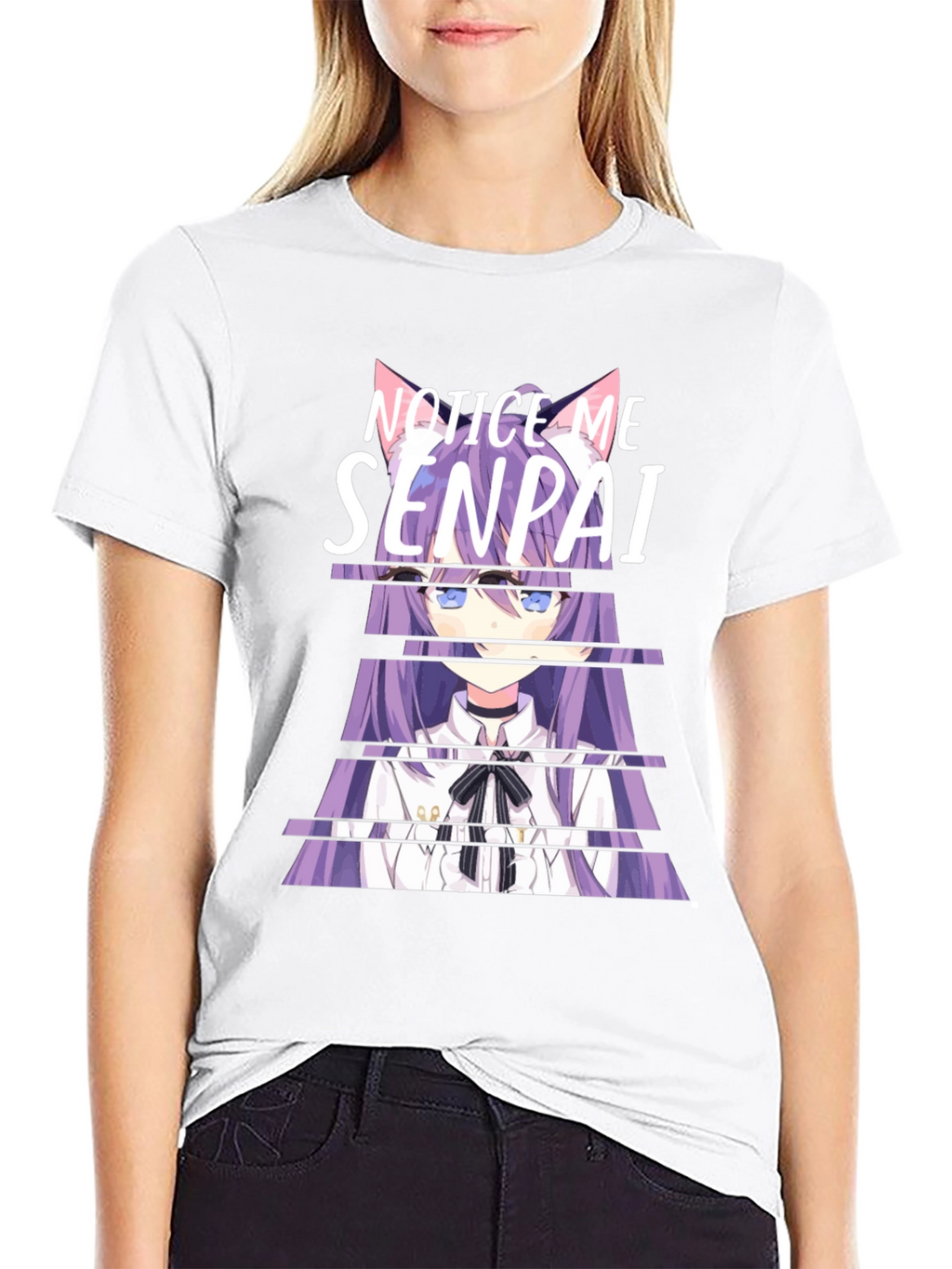 Notice Me Senpai Anime Graphic T-Shirt