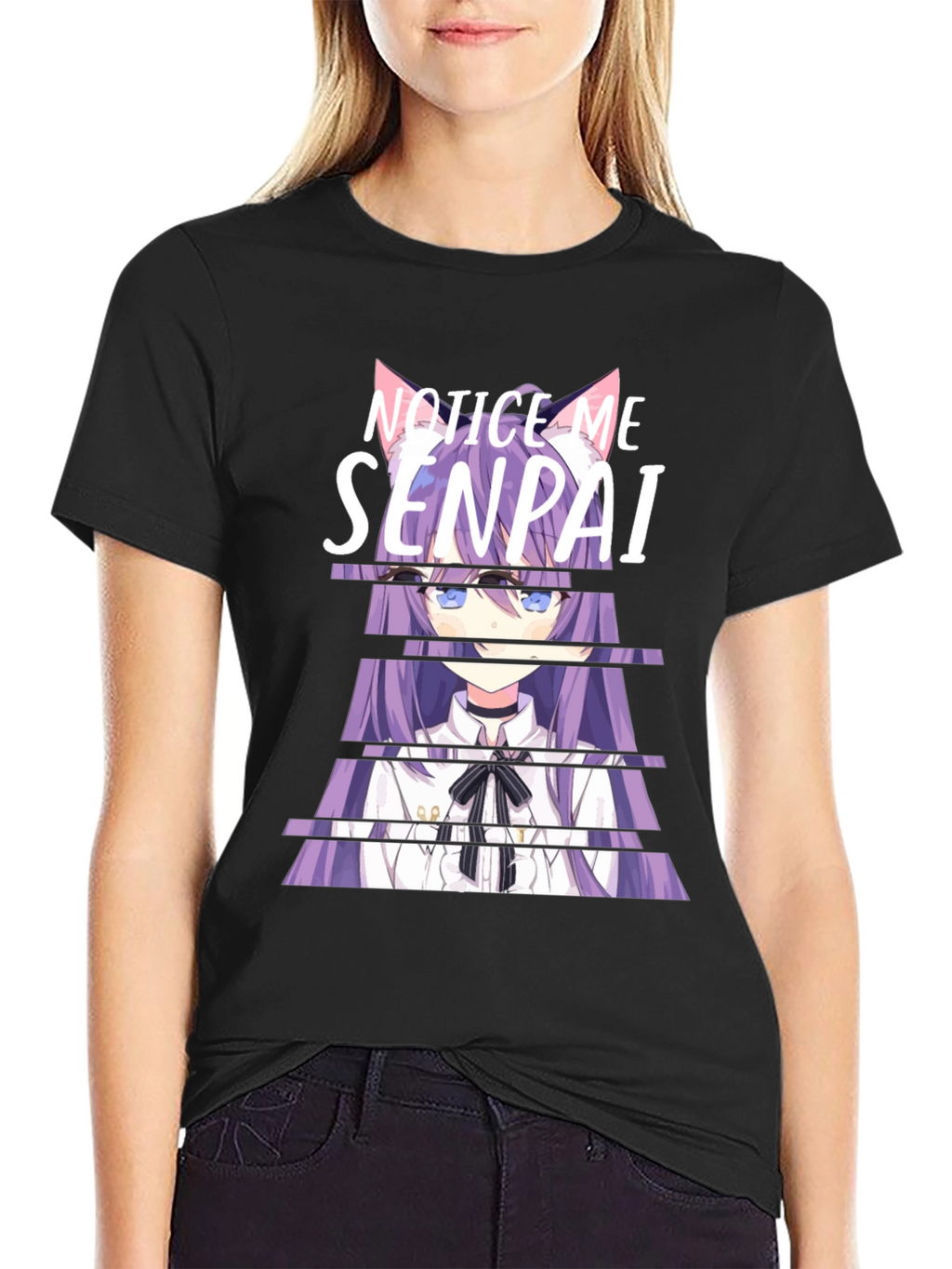Notice Me Senpai Anime Graphic T-Shirt