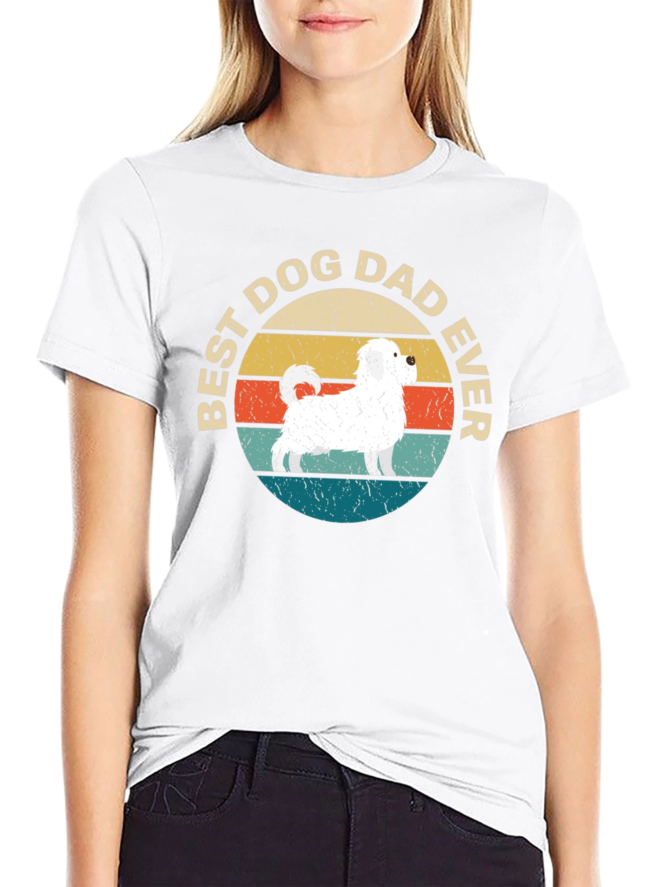 Best Dog Dad Ever T-Shirt - Cute Dog Graphic Tee