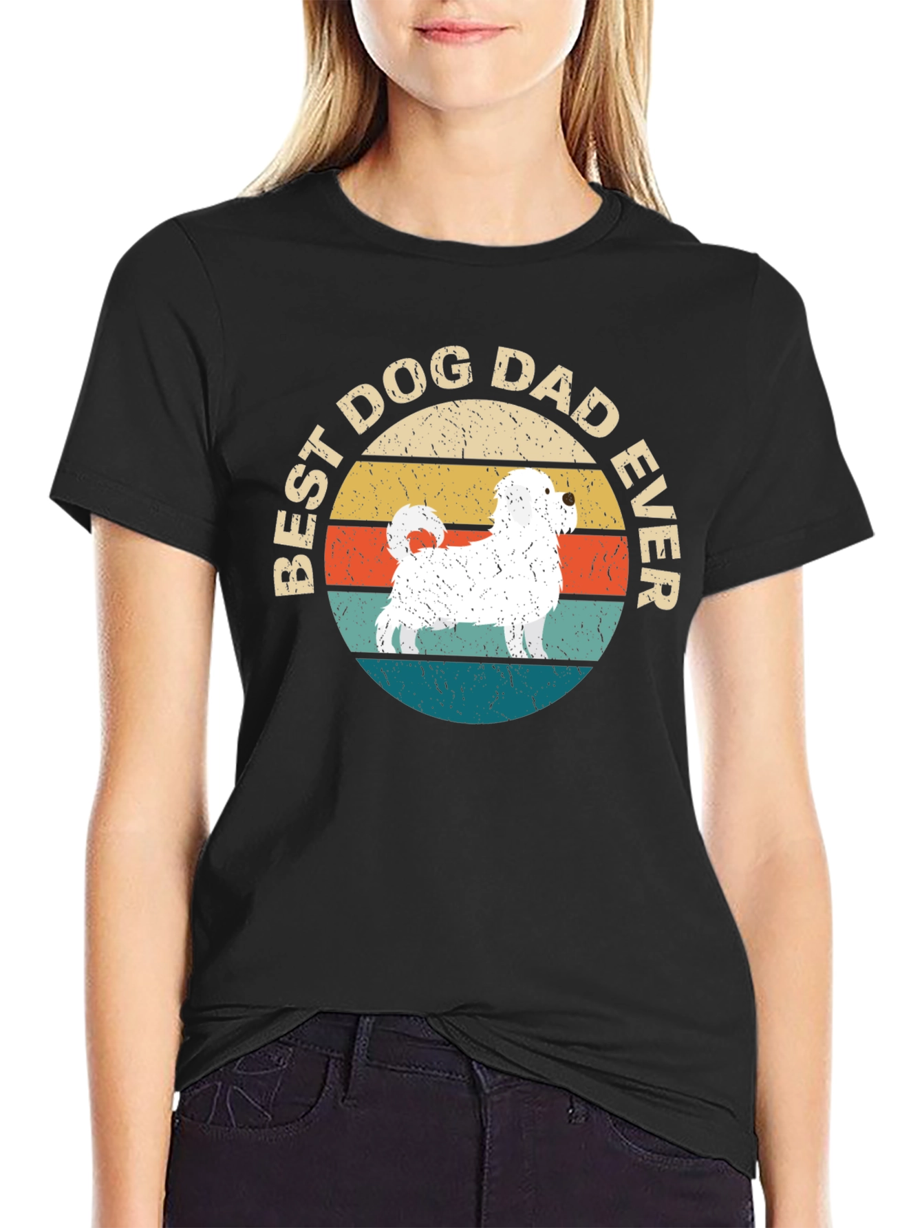 Best Dog Dad Ever T-Shirt - Cute Dog Graphic Tee