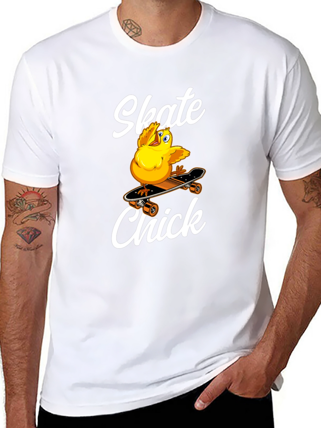 Skate Chick Graphic T-Shirt - Cool & Comfy