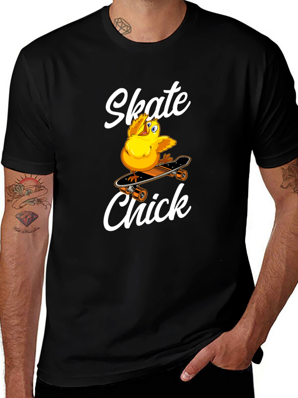 Skate Chick Graphic T-Shirt - Cool & Comfy