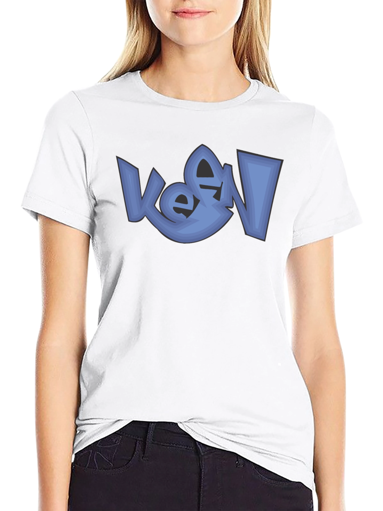 Modern Graphic Tee - Blue Urban Design