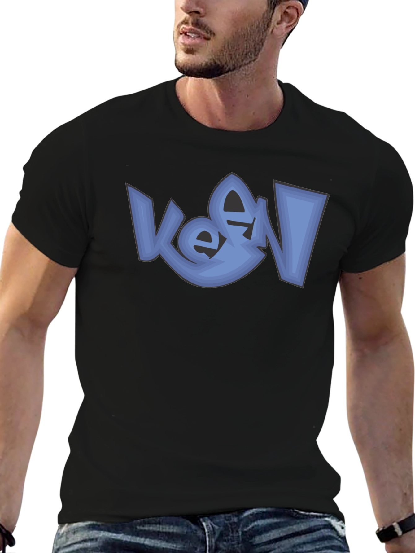 Modern Graphic Tee - Blue Urban Design