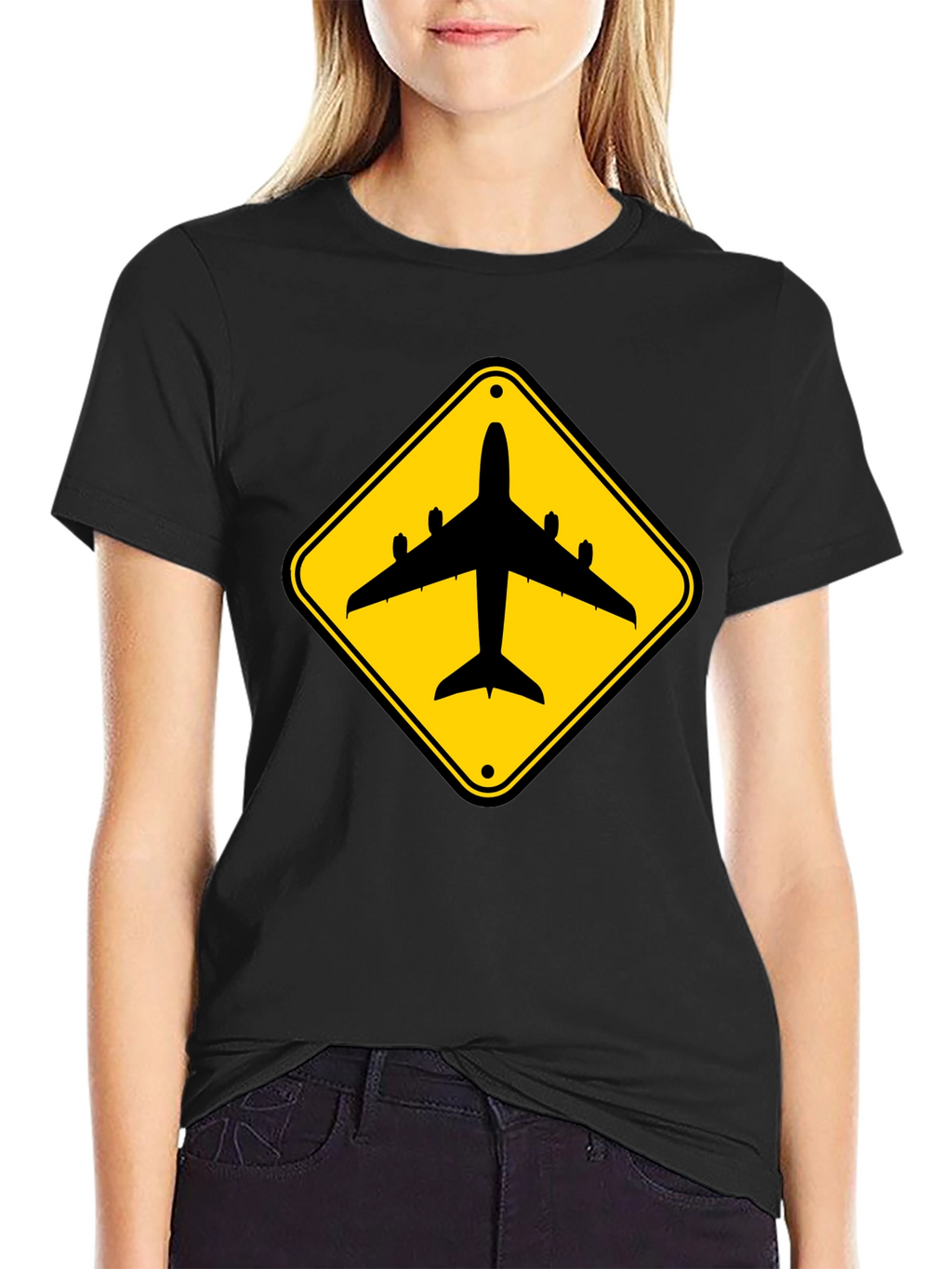 Airplane Sign T-Shirt - Aviation Enthusiast Tee